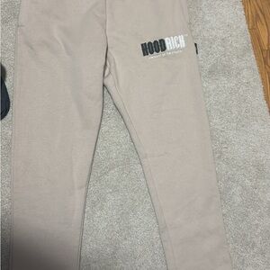 Mens HoodRich Cream Joggers